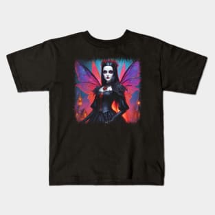 Lady In Black Kids T-Shirt